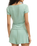 Flower Market Soft Knit T-Shirt in Crystal Green