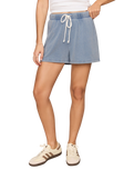 Hunter Knit Denim Shorts in Ocean Air Indigo