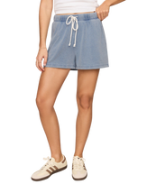 Hunter Knit Denim Shorts in Ocean Air Indigo