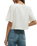 La Belle Linen Cropped Top in White